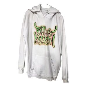 Billie Eilish White Hoodie - merch!